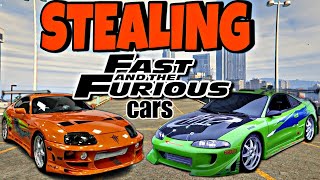 Stealing All quotFAST and FURIOUSquot cars from Car dealership in GTA 5 Part 1 [upl. by Jillene791]