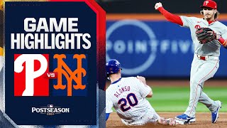 Phillies vs Mets Game Highlights 10924  MLB Highlights [upl. by Emmett791]