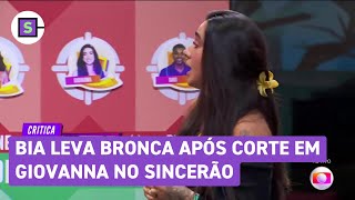 BBB 24 Giovanna é interrompida por Beatriz no Sincerão e Tadeu dá bronca [upl. by Audi873]