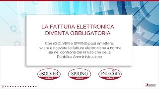 La fattura elettronica con i gestionali Sistemi [upl. by Tera]