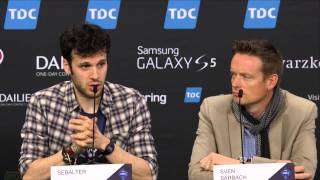 ESCKAZ in Copenhagen Sebalter Switzerland pressconference [upl. by Nileak]