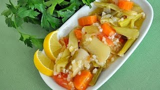 Leek Olive Oil Recipe Eat Healthy [upl. by Rehpotirhc]