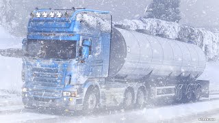 ETS2 Mods v149  Frosty Winter Weather Mod v97  ETS2 Mods [upl. by Ikcim]