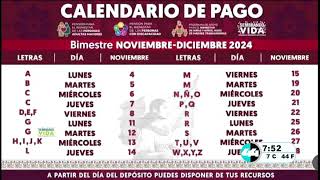 Calendario de pago Bienestar [upl. by Nav]