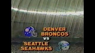 1985 Week 16  Broncos vs Seahawks [upl. by Wilfreda]