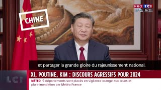 Xi Poutine Kim  des voeux agressifs pour 2024 [upl. by Niawat]