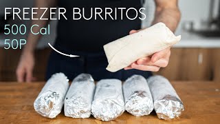 Meal Prep Burritos for the Freezer Low Calorie High Protein [upl. by Baillie]