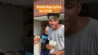 Finish Rap Lyrics for 100🎙💰🔥 shorts viral rapper lilnasx music funny omg trending [upl. by Lati]