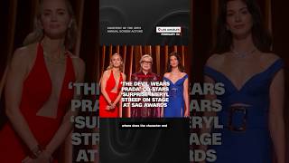 The Devil Wears Prada costars surprise Meryl Streep on stage at SAG Awards [upl. by Misa]