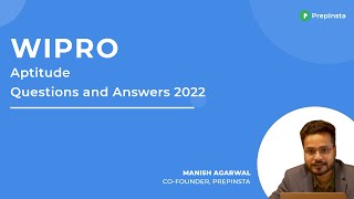 Wipro Aptitude Questions and Answers 2022 [upl. by Kutzer]