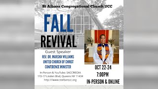 St Albans Congregational Church UCC Fall Revival pt1 [upl. by Vonnie5]