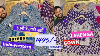 सबसे सस्ते एकदम LATEST VIRAL lehenge predraped sarees DURGA CLOTHING meesho sarojininagar [upl. by Cthrine]