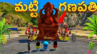 Shinchan amp Doraemon Buy A 189 Feet Biggest Eco Ganesh Statue vinayaka Celebrations In GTA 5 [upl. by Magner]