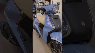 New 2024 Yamaha Fascino 125 Fi Hybrid DLX Drum  Cool Blue Metallic [upl. by Nyleak905]