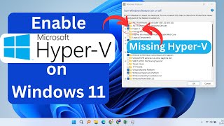 How to Install and Enable Hyper V in Windows 11 Home  HyperV Missing [upl. by Ttehc]