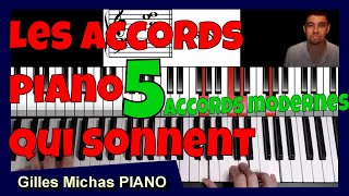 Les plus beaux accords piano modernes  Les accords piano qui sonnent  4 [upl. by Aerdnwahs]