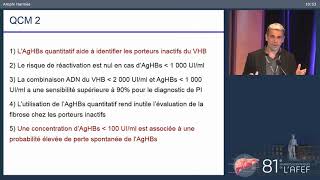 Quantification de lantigène HBs  V LEROY [upl. by Sokram]