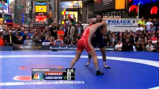 2012 Beat the Streets  66KG  Jared Frayer USA vs Dzhalaludin Kurbanaliev RUS [upl. by Assyle]