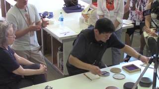 Hidehiko Goto Baren Making Care and Printing Demonstration [upl. by Sucramel]