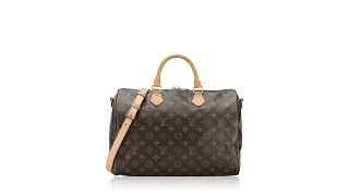 Louis Vuitton Monogram Speedy 35 Bandouliere [upl. by Morven]