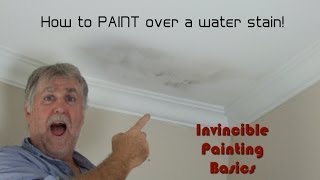 How to successfully paint over water damage One step process and its easy as [upl. by Amethyst]