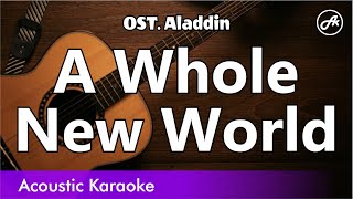 ZAYN Zhavia  A Whole New World karaoke acoustic [upl. by Missy270]