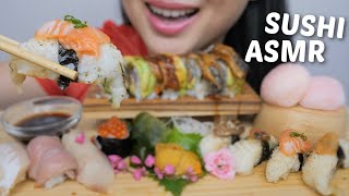 BKK SUSHI ASMR Engawa Nigiri Set Uni Sashimi Unagi Roll with Strawberry Daifuku No Talking  NE [upl. by Arba755]