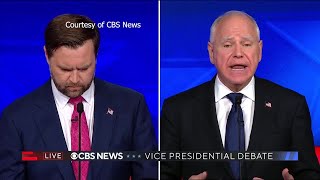 Vice President Debate Tim Walz tells JD Vance that the rich should pay fair share [upl. by Dene]