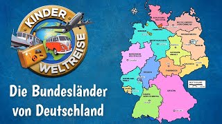 Die Bundesländer von Deutschland  einfach erklärt als Übersicht zum Üben und Lernen Erdkunde [upl. by Aliek]