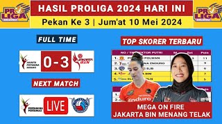 Hasil Proliga 2024 Hari Ini  Jakarta Pertamina Enduro vs Jakarta Bin  Klasemen Proliga 2024 [upl. by Anoj55]