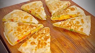 I Will Never Eat Anything Else But This  Breakfast Quesadilla Omelette Recipe [upl. by Freyah]