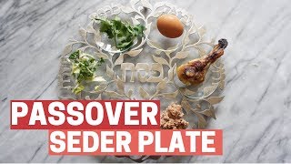 PASSOVER SEDER PLATE What Goes on a Seder Plate amp How to Make One [upl. by Acey]