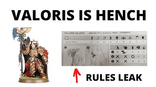 Trajann Valoris is Looking STRONG  Rules Leak from Custodes Codex [upl. by Oibesue341]