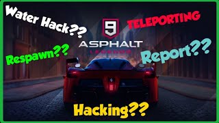 Asphalt 9 Real hack Cheater Mod apk Unlimited Nitro Hack  network issues  Teleporting  respawn [upl. by Epotimet]