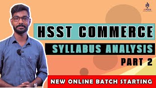 HSST Commerce  Syllabus Analysis  Part 2  Hsst Commerce Online Coaching [upl. by Potts]