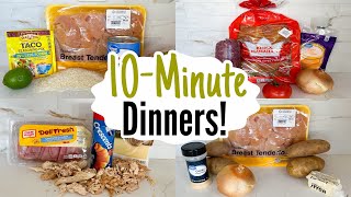 10 MINUTE RECIPES  5 Tasty amp QUICK Dinner Ideas  Best Home Cooked Meals Made EASY  Julia Pacheco [upl. by Allehc]