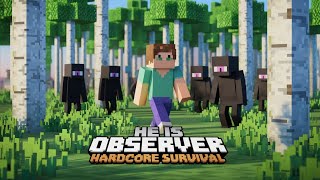 he is observer  minecraft gameplay  minecraftpocketeditioninhindi [upl. by Salbu]