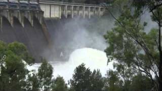 Brisbane Somerset and Wivenhoe Dam open flood gates [upl. by Adas]