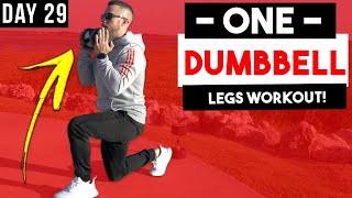 ONE Dumbbell Leg Workout At Home Workouts With ONE Dumbbell  Single Dumbbell Workouts [upl. by Aerdnac]