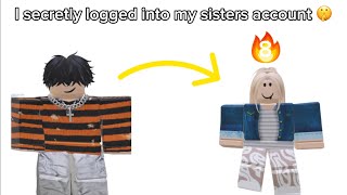 Roblox rivals I secretly logged into my sister’s account in rivals [upl. by Arraeic]