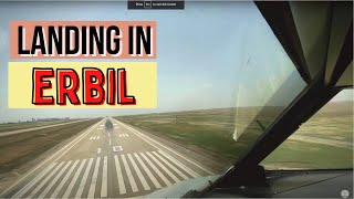 A320 Landing in Erbil  Cockpit View  HD [upl. by Warthman]