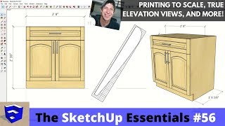 Printing Your SketchUp Models Creating Elevations and More  The SketchUp Essentials 56 [upl. by Hewe]