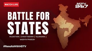 Assembly Election Results 2023 LIVE  Madhya Pradesh  Rajasthan  Telangana  Chhattisgarh  NDTV [upl. by Nwahsal]