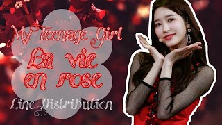 My Teenage Girl  La Vie en Rose Line Distribution Grade 4 VS Grade 1 [upl. by Buddy]