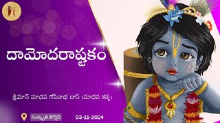 దామోదరాష్టకం Sri Damodar Ashtakam  Sriman Madhava Gopinatha Das [upl. by Felicdad]