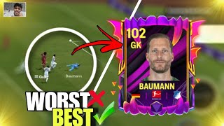 99 OLIVER BAUMANN IS BEST GOALKEEPER IN H2H 🥅 BEST GK IN FC MOBILE  BAUMANN FC MOBILE [upl. by Adnoraj29]