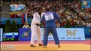 Judo European Championships 2013 Teddy RINER FRA  Adam OKRUASHVILI GEO Final 100kg [upl. by Cyndy906]