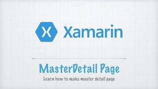 Xamarin Forms Tutorials 2  Master Detail Page [upl. by Nevanod]