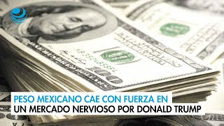 Peso mexicano cae con fuerza en un mercado nervioso por Donald Trump [upl. by Uok551]