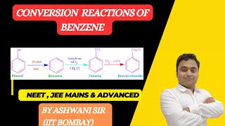 CONVERSION OF BENZENE TO TOLUENE  ACETOPHENONE  BENZOIC ACID  HYDROCARBONS CLASS 11 CHEMISTRY [upl. by Tina]